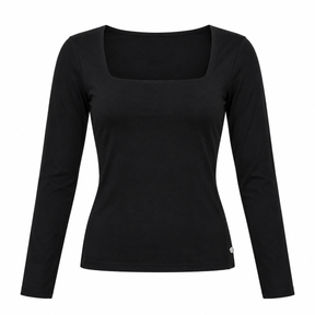 Square Neck Long Sleeve Top