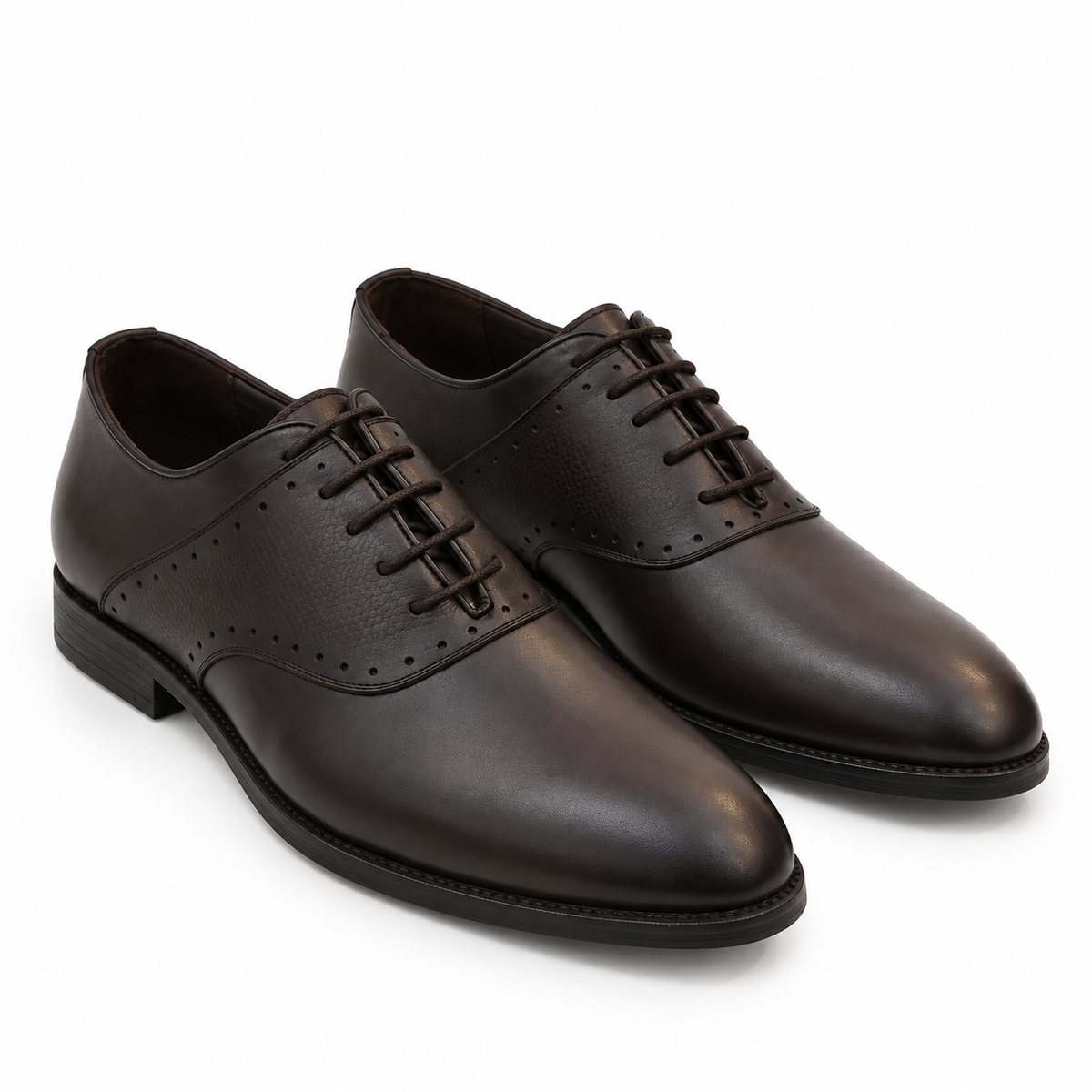 Perforated Detail Derby Shoes