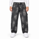 Distressed Wide Leg Jeans