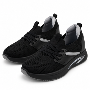 Knit Sneakers With Elastic Laces