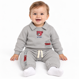Bear Print Sweatshirt And Jogger Set