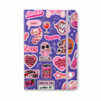 Printed Hardcover Ruled Notebook With Elastic Band