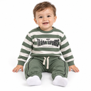Striped Sweatshirt And Jogger Set