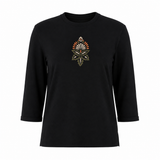 Women Floral Embroidered Long Sleeve Top