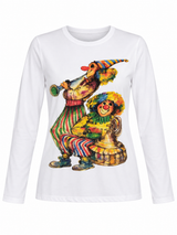 Clown Graphic Long Sleeve T-Shirt