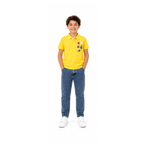 Boys Polo T Shirt And Denim Jeans Set