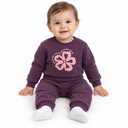Floral Embroidered Sweatshirt And Jogger Set