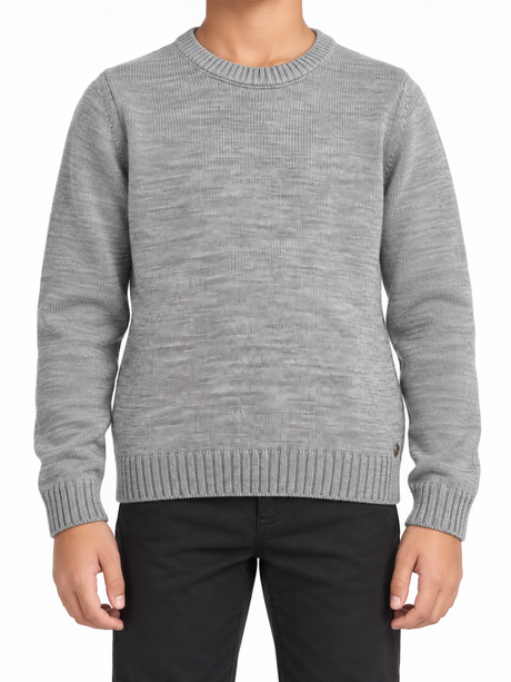 Classic Crew Neck Knitted Pullover