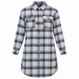 Long Plaid Shirt With Front Pockets