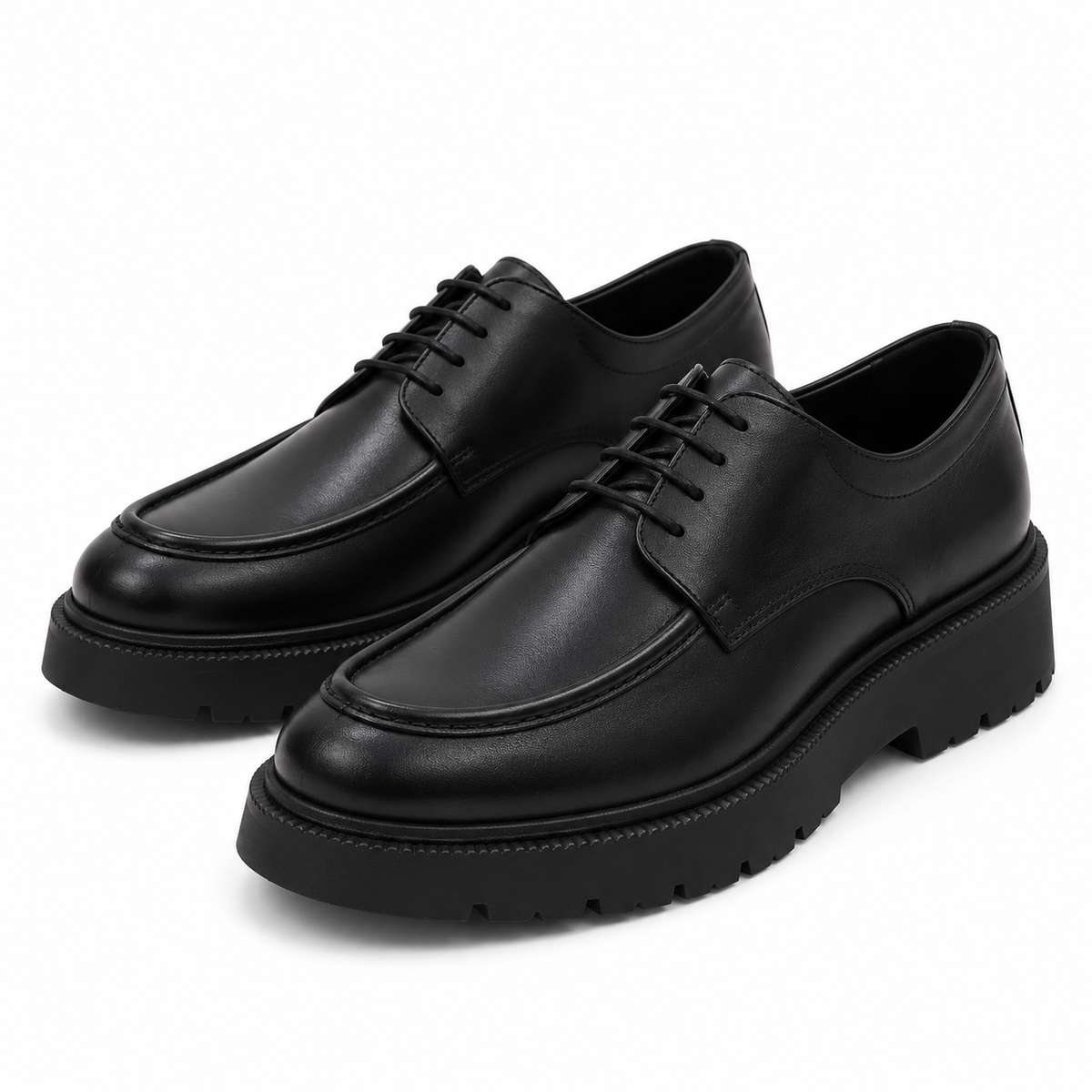Apron Toe Derby Shoes