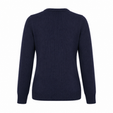 Women Crew Neck Knitted Pullover