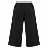 Contrast Stitch Wide Leg Sweatpants