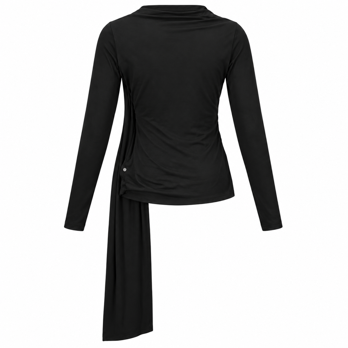 Ruched Draped Long Sleeve Top