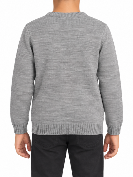 Classic Crew Neck Knitted Pullover