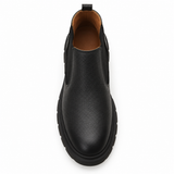 Leather Texture Chelsea Boots