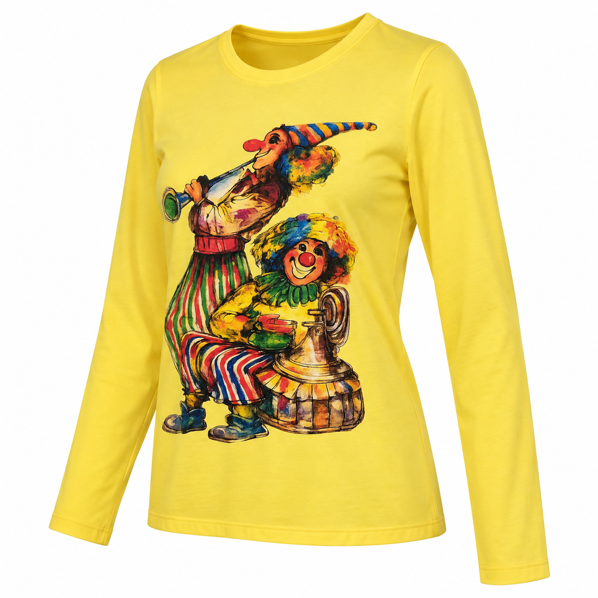 Clown Graphic Long Sleeve T-Shirt