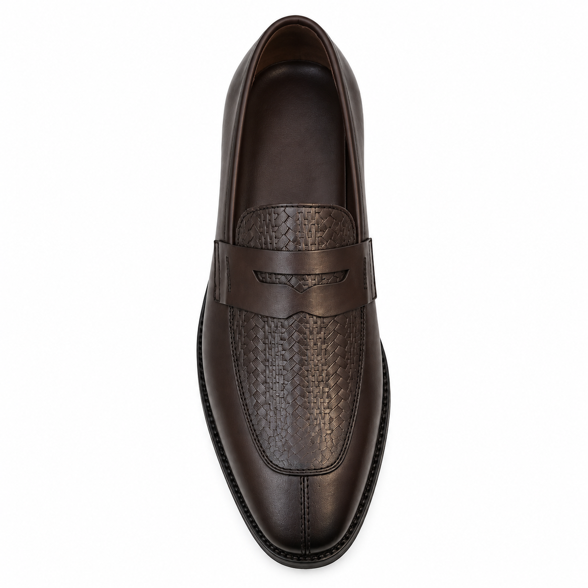Textured Penny Loafers