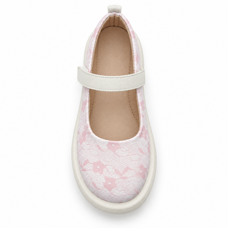Floral Pattern Mary Jane Shoes