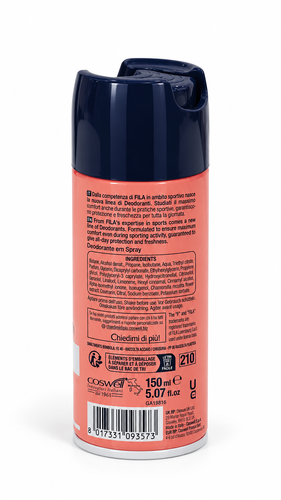 Natural Deodorant Body Spray