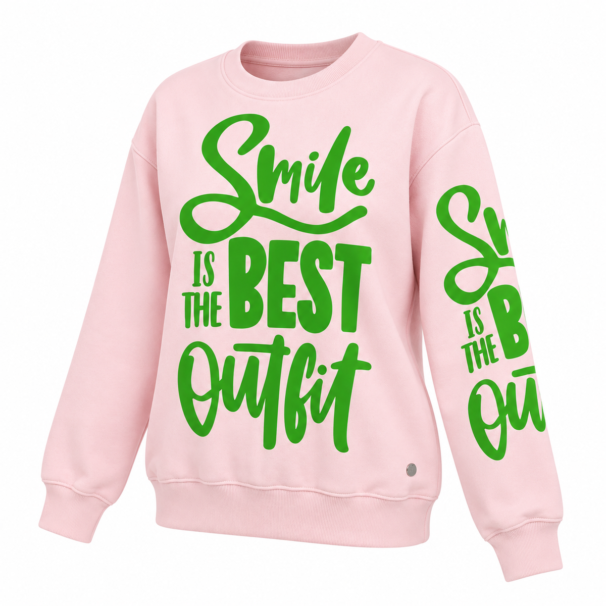 Bold Slogan Graphic Sweatshirt