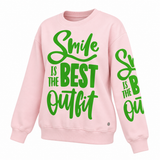 Bold Slogan Graphic Sweatshirt