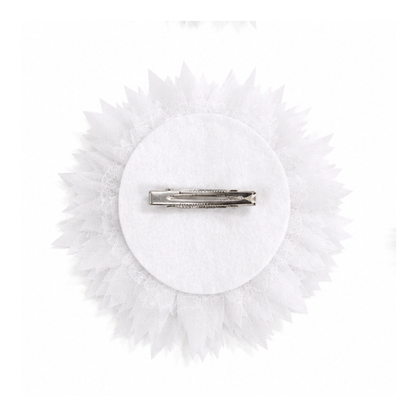 Floral hair clip with pearl and crystal details