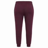 Men Solid Fleece Jogger Pants With Drawstring Waist