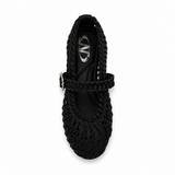 Women Woven Mary Jane Flats