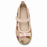 Floral Bow Ballet Flats