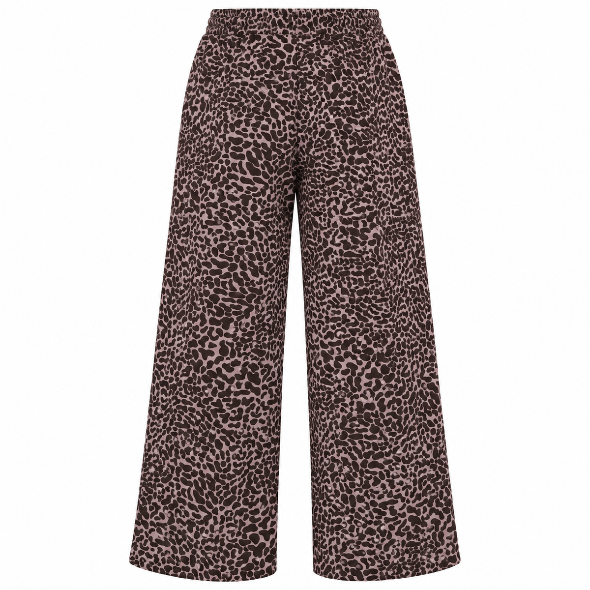Animal Print Wide Leg Pants