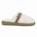 Faux Fur Buckle Mules