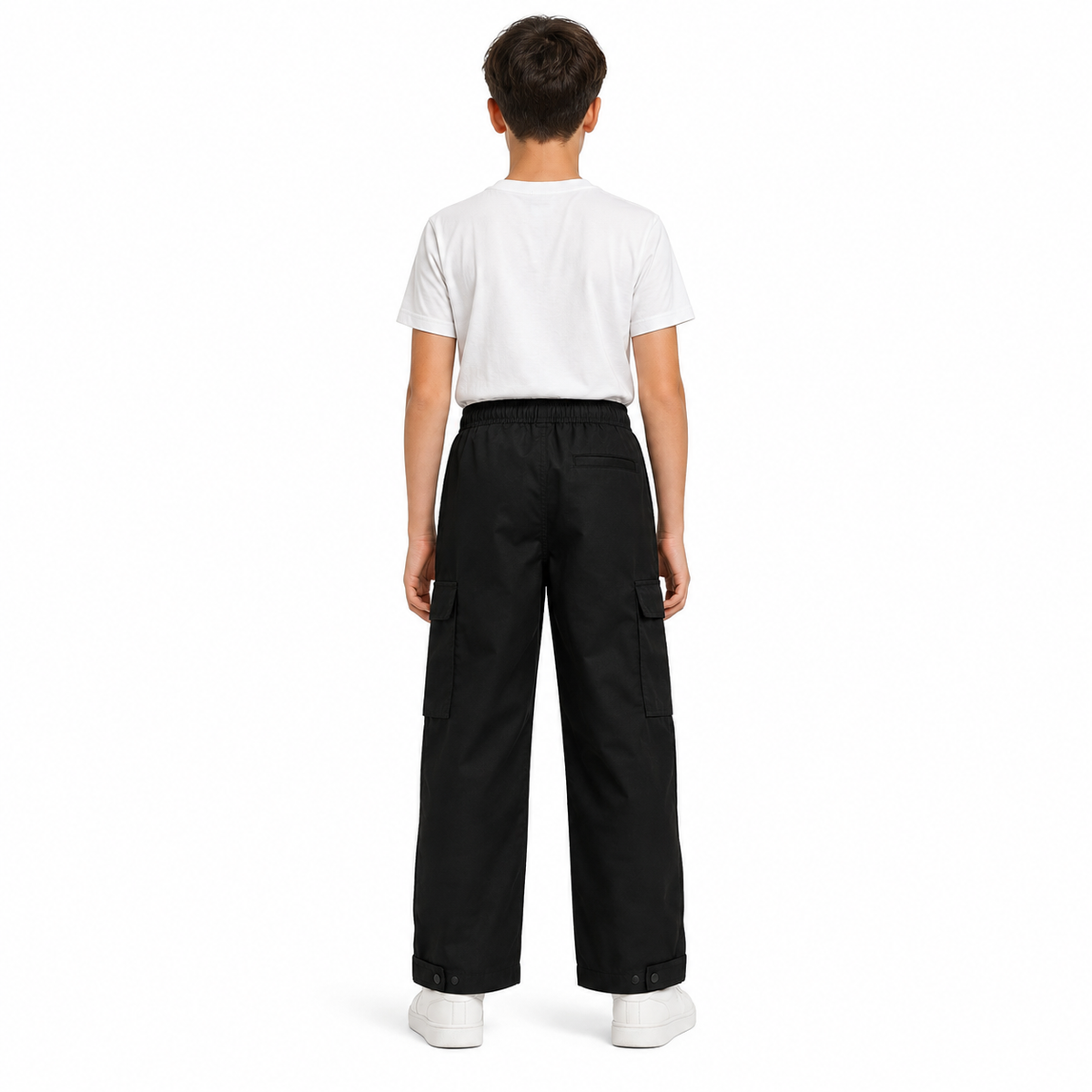 Kids Light Wide Leg Cargo Pants