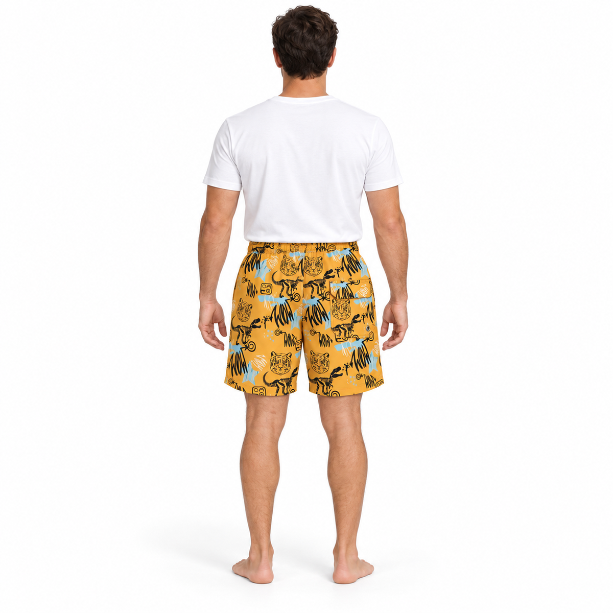 Tiger Print Swim Shorts