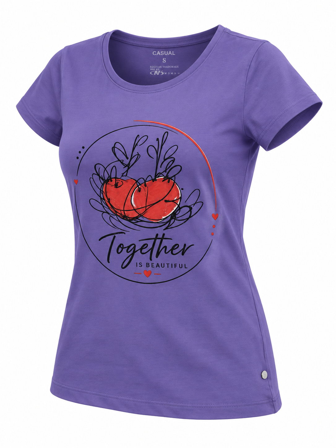 Artistic Graphic Print T-Shirt