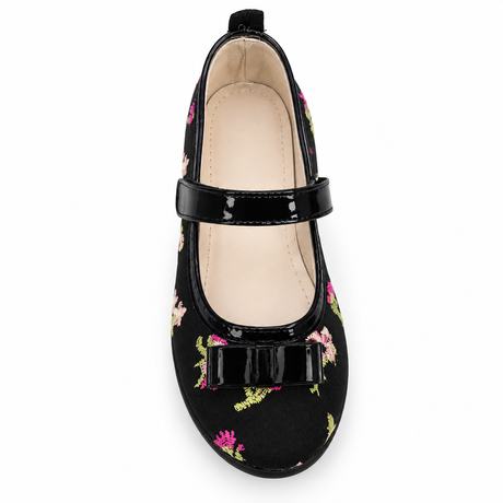 Floral Bow Ballet Flats