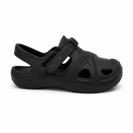 Kids Closed Toe Adjustable Clog Sandals