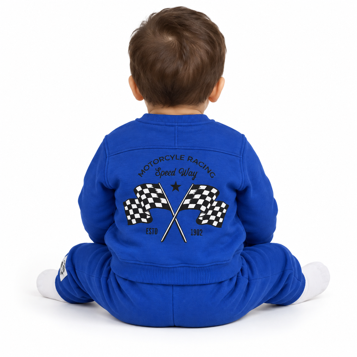 Racing Car Graphic Sweatshirt And Jogger Set