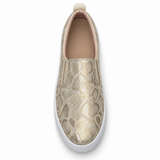 Women Slip-On Sneakers With Metallic Pattern