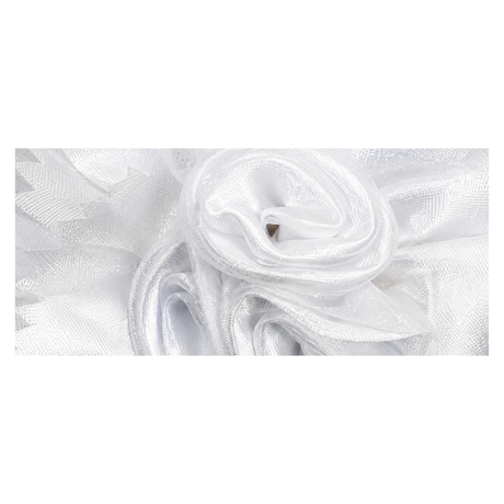 Triple rose floral hair clip with layered satin petals