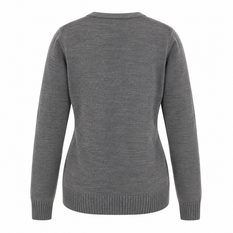 Women Crew Neck Knitted Pullover