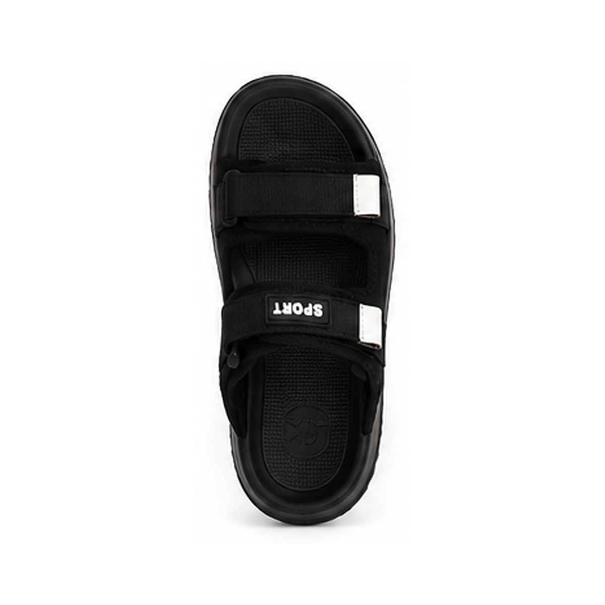 Sport slipper with dual adjustable straps
