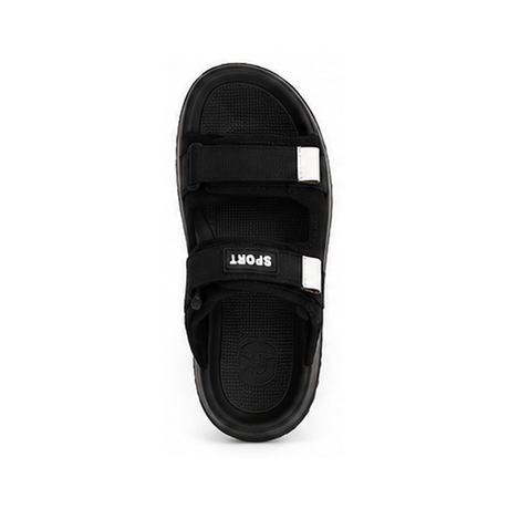 Sport slipper with dual adjustable straps