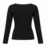 Square Neck Long Sleeve Top