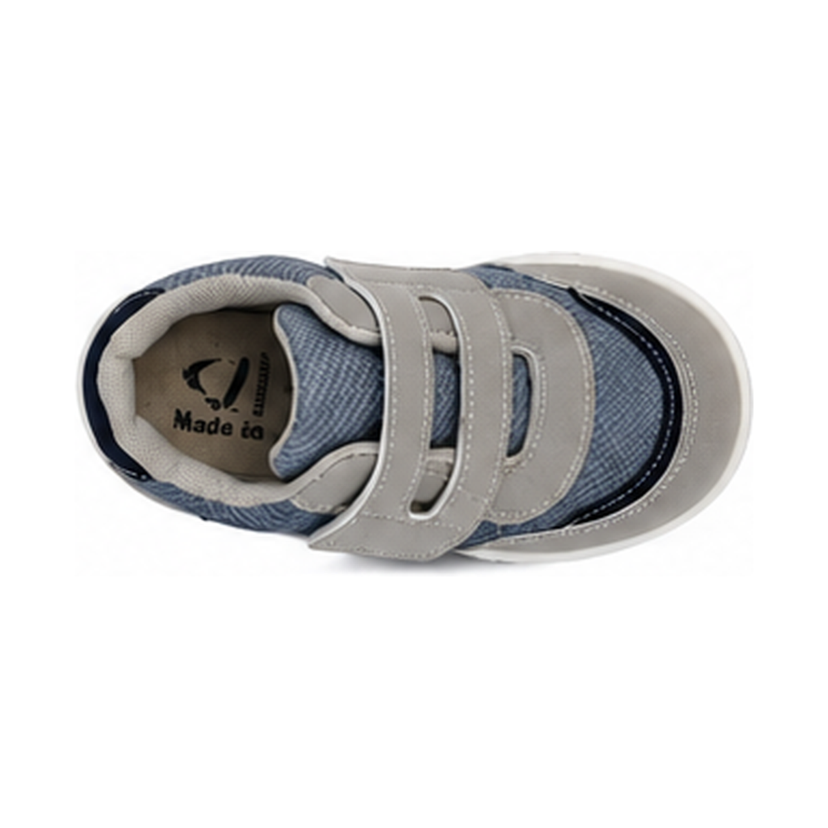 Boys casual sneakers with hook-and-loop straps