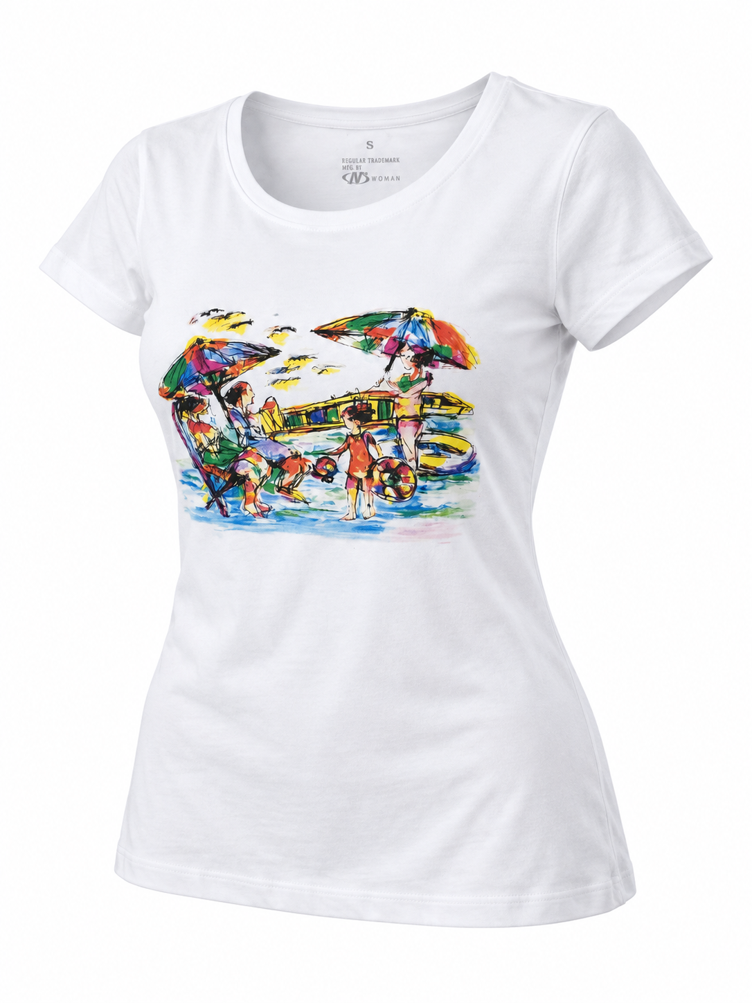 Beach Scene Graphic T-Shirt