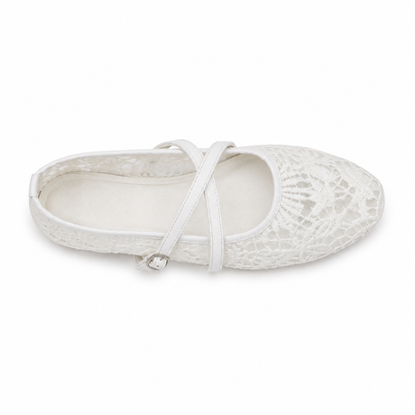 Women Lace Strap Ballet Flats