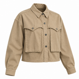 Cropped Utility Pocket Jacket
