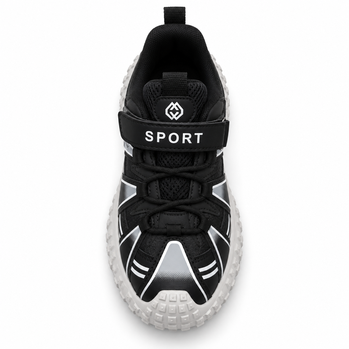 Geometric Panel Sport Sneakers