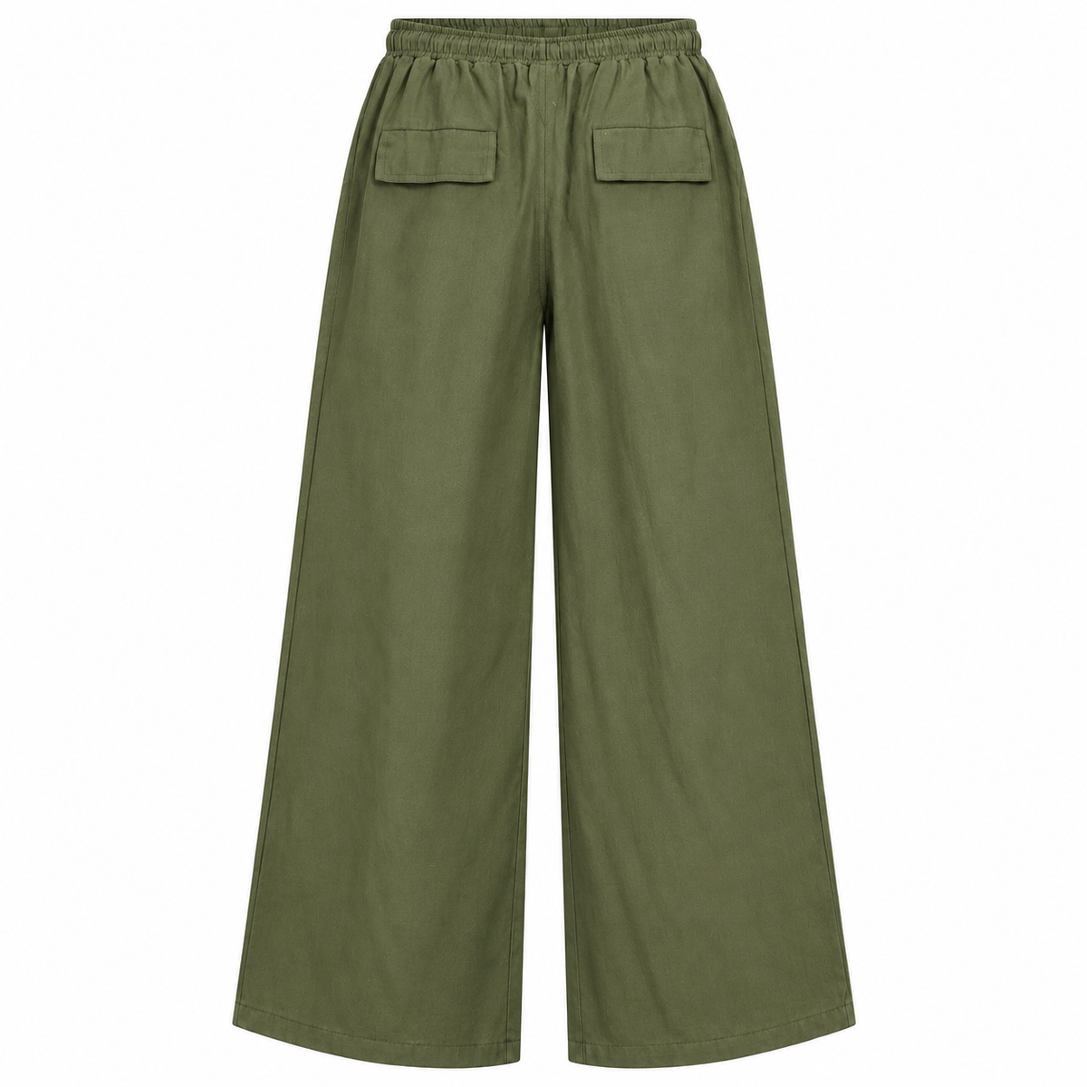 Wide Leg Elastic Waist Pants