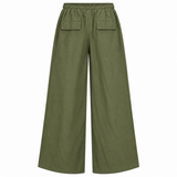 Wide Leg Elastic Waist Pants